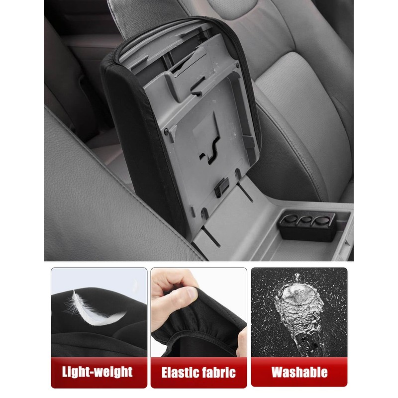 KBH Center Console Armrest Cover for Honda Ridgeline 2006-2014, Polyester