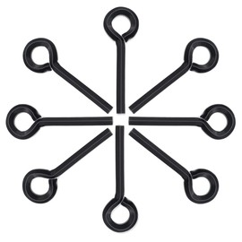 Seamaka 8PCS 7/32” Standard Hex Dogging Key with Full Loop（Black）,Metal Wrench Door Key for Push Bar Panic Exit Devices