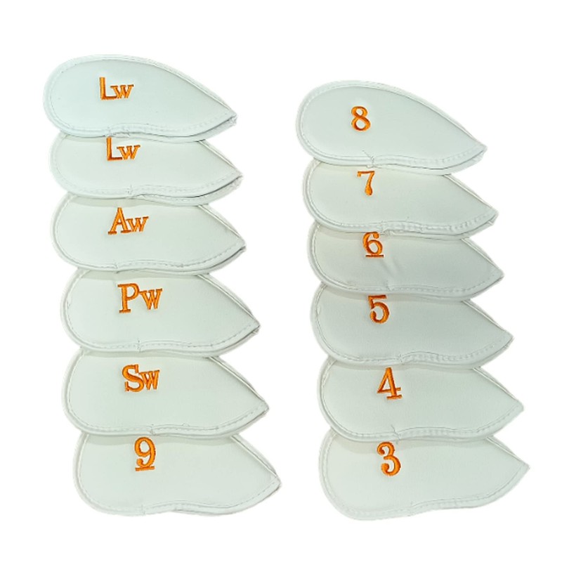 Leather Golf Headcovers Irons Set 12 Pcs Club Iron Head
