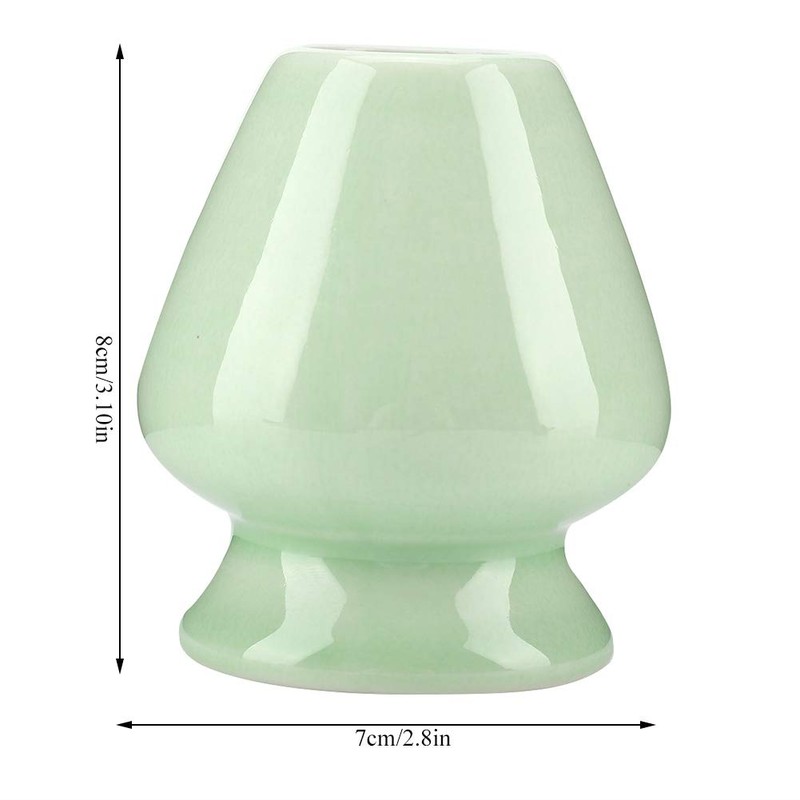 TOPINCN Matcha Tea Whisk Holder Ceramic Matcha Whisk Stand Japanese