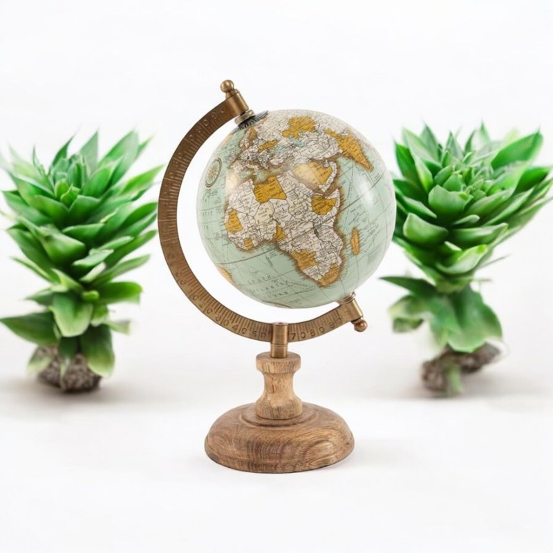 Vintage Globe with Stand Diameter 12.5 cm
