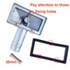 2x Overflow Pipes, Overflow Tube for Sink Extendible, Square Interface
