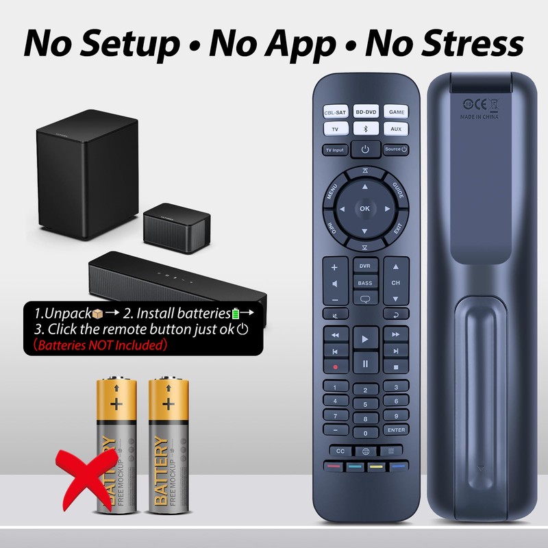 New Replacement for Bose RC-PWS III Universal Remote Control, Compatible
