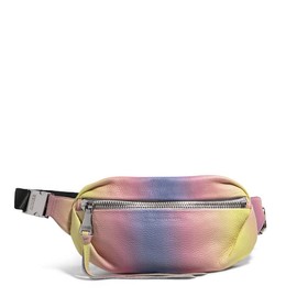 Aimee Kestenberg Milan Bum Bag - Crossbody Fanny Pack for Women - Small Leather Purse - Adjustable Belt or Shoulder Strap - Sunset Ombre