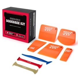 FOSHIO PPF Squeegee Set – 5 in 1 Different Sizes TPU Squeegees, 2 Axe Vinyl Wrap Tools & Edge Wrap Tools for Tucking Hard to Reach and Tight Panels, Paint Protection Film and Vinyl Wrap Installation