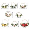 Artificial Garland Wood Pearl Decorative Flower Wreath Tea Garland Home