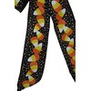 10" Candy Corn on Black Wired Wreath Bow