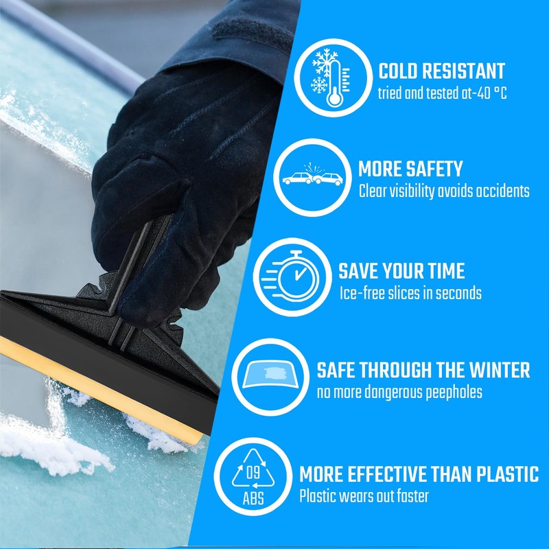 Car Ice Scraper Brass Blade - fast, easy & efficient