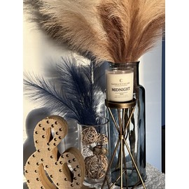 CANDLE WICK CARE CandleWickCare Scented Candles, Aromatherapy Candles, Non Toxic Candles for Home Scented, Coconut/Soy Candles in Glass Jar for Men and Women (13oz) (Midnight)