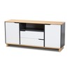 Baxton Studio Sideboards and Servers, One Size, White/Oak/Grey