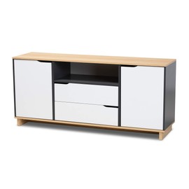 Baxton Studio Sideboards and Servers, One Size, White/Oak/Grey