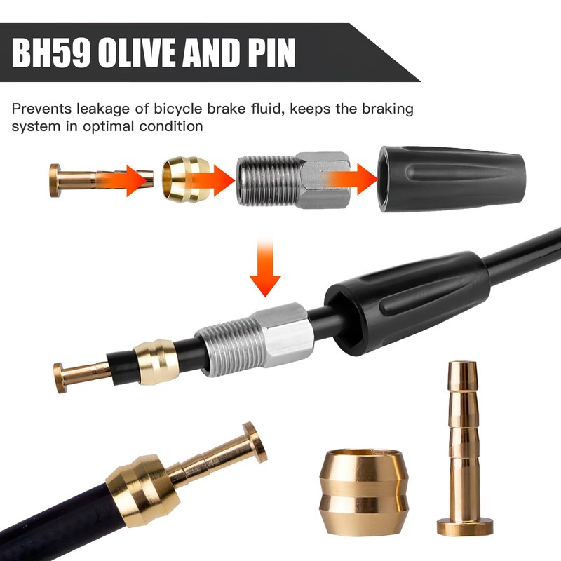 BH59 Disc Brake Olive Insert 10 Set, Hydraulic Disc Brake