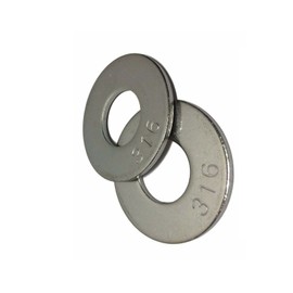 KolotovichTool Pack of 25, 5/16" Grade 316 Stainless Steel Flat Washer Grade 316 Fastener Kit Bolt Set RE-0240DD