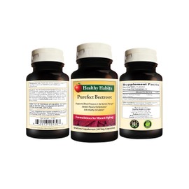 Healthy Habits Purefect Beetroot - Organic Beetroot Powder Bottle 60 Veg Capsules