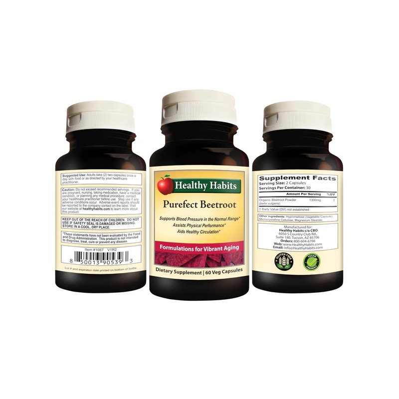 Healthy Habits Purefect Beetroot - Organic Beetroot Powder Bottle 60
