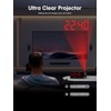 ROCAM Projection Clock for Bedroom, Digital Clock with 180° Projector
