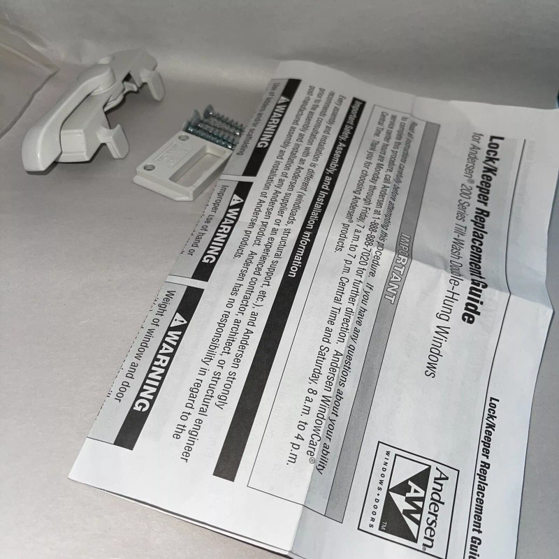 Andersen 200 Series Tilt Wash Lock Keeper Kit Double Hung