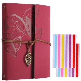 ZEEYUAN Photo Albums, Memory Scrapbook Leaf Soft Leather DIY Scrapbook Photo Album Family Wedding Album Special Christmas Valentines Birthday Gifts Unique Present for Women