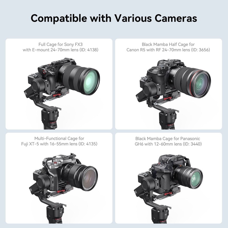 SmallRig RS 3 Mini Extended Vertical Arm, Extension Mount Plate