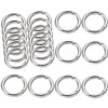 Granmagazz 20pcs Spring Gate O-Ring Round Snap Clip Zinc Alloy Key Ring Buckle Round Snap Hook Clip for Handbag Lip Ring