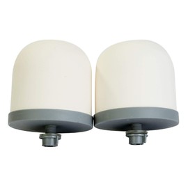HUINING Ceramic Dome Water Filter, Replacement Filter for Water Prefilter Unit, Filter Media Replacement 0.15 to 0.5 Micron for Household Water Bucket Filtration System Water Jug (Pack of 2)