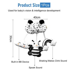 1 Piece Stroller Toy, Bed Hanging Toy, Baby Hanging Toy, Baby Sensory Toy, Soft Plush Toy