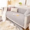 asskanaer Soft Thick Plush Sofa Cover for 1 2 3