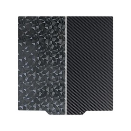 HIKUDIY 230 x 230 mm PEO PET Building Plate for Anycubic Cobra 2/Cobra 2 Pro/Cobra 2 Neo/Cobra/Cobra Go, Smooth Diamond PEO + Carbon Fibre PET Spring Steel Sheet Plate for Anycubic Cobra 2 3D Printer