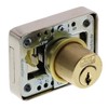 Burg Wächter Stop Lock for Drawers MZ 23/25 mm Polished Brass,