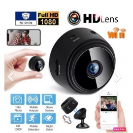Mini Camara Espia De Seguridad HD Wifi Inalambrica Para Interior Casa Con Audio