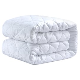 Caroline Shatuik Mattress Protector Single Bed Fitted Extra Deep - Quilted Mattress Cover - Anti Allergy Single Mattress Topper Single bed- Not Waterproof (90 x 190 +30cm)