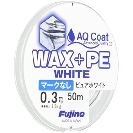 Fujino W-35 WAX+PE WHITE 166.3 ft (50 m) No Mark, No. 0.3 Pure White
