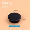AIMALL 12PCS Plastic Desk Cord Cable Hole Cover Computer Desk