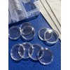 GTE 100PCS 30mm Silver Gold Coin Cases Capsules Holder Clear