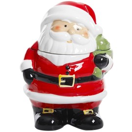 Gibson Home Jovial St. Nick 7.5-inch Santa Cookie Jar - Hand Painted - Stoneware (113253.01) (935100750M)