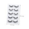 Baluue 5 Pairs Lashes Dense Eyelashes Women's Cosmetics Curly Long