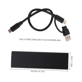 TEHAUX 1 Set Nvme SSD Enclosure Type C USB External Drive Adapter Case for Nvme Support Portable Hard Drive Reader for Mobile Storage Needs