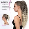 Isaic 26Inch Drawstring Ponytail Extensions for Women, Synthetic Long Curly