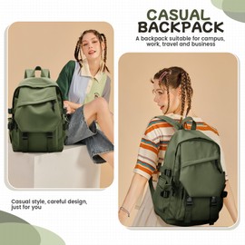 School Backpack for Women Men College High School Bags for Boys Girls Casual Daypack Laptop Backpack Waterproof Black Bookbag Travel Rucksack