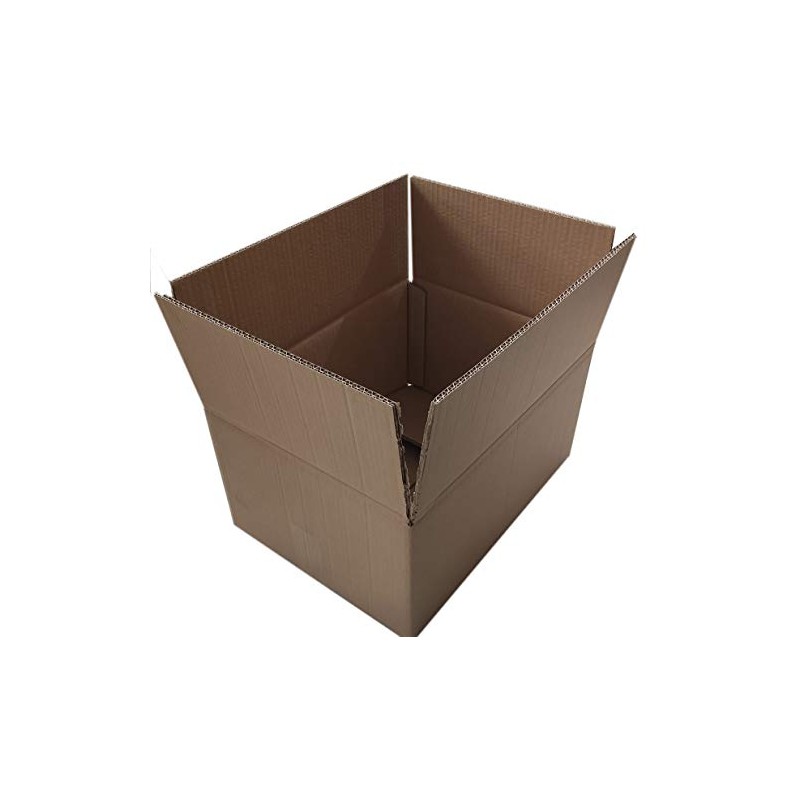10 Double Wavy Folding Cardboard Boxes 400 x 300 x