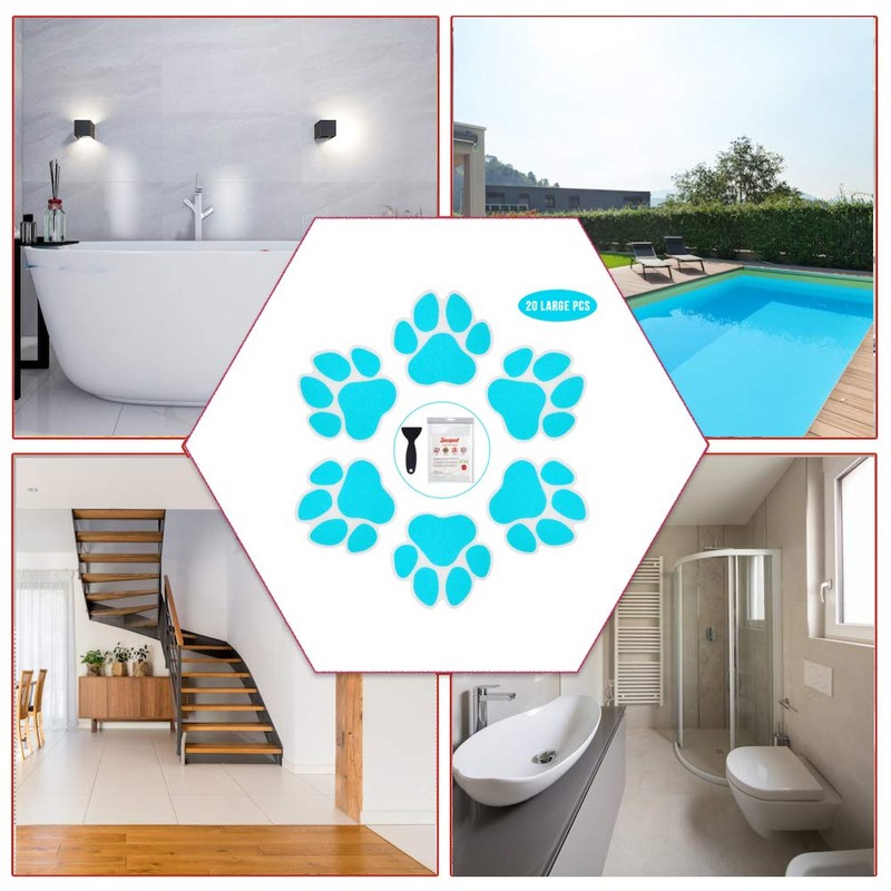 Secopad Non-Slip Bathtub Stickers, 20 Large PCS Safety Bathroom Tubs