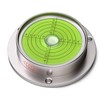 Large Flanged Metal Circular Angle Spirit Bubble Degree Level (Green