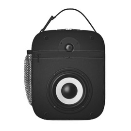 famliihw Music Lunch Bag Insulated Reusable Lunch Box Thermal Cooler Tote For Men Women Work Travel Picnic Hiking