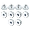 sourcing map Knurled Thumb Nuts, 15Pcs M6x1mm Iron Round Knobs