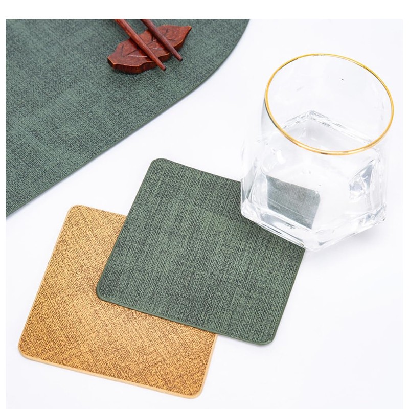 Anevous Set of 12 Square Coasters, 10 x 10 cm,