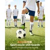 Upgraded Soccer Shin Guards for Kids Youth Adults, CE Certified