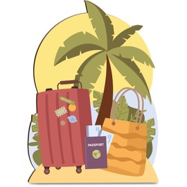 Reise Geschenk Reise Holzkarte - Geburtstagskarte - Urlaub, Urlaub Geschenkidee, Urlaubskasse Geschenk, Urlaubsgeld Geschenk, Gutschein Urlaub Geschenk, Urlaub Geschenk, Geschenke für Urlaub