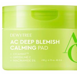 Deweytree Dewytree AC Deep Trace Calming Blemish Pad 190g, 80 pieces / 듀이트리 에이씨 딥 흔적 진정 잡티 패드 190g 80매입