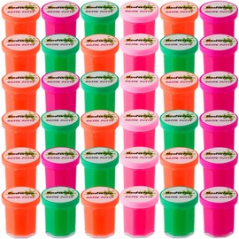 Mini Noise Putty Slime - (Pack of 48) Slime Party Favors Sludge for Kids All Ages, Boys & Girls, Bulk Neon Silly Noise Putty for Goodie Bag Party Supplies, Stocking Stuffers