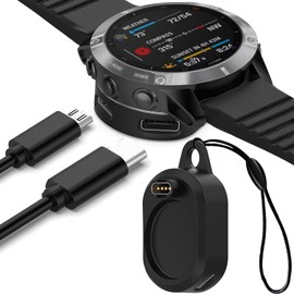 Miimall Charger, 2 in 1 Adapter, Compatible with Garmin (Adapter) for Type-C and Type-A, Lightweight, Portable, Small, Universal Fit for Garmin Approach S70, Forerunner 955, 255S, 255, 265,